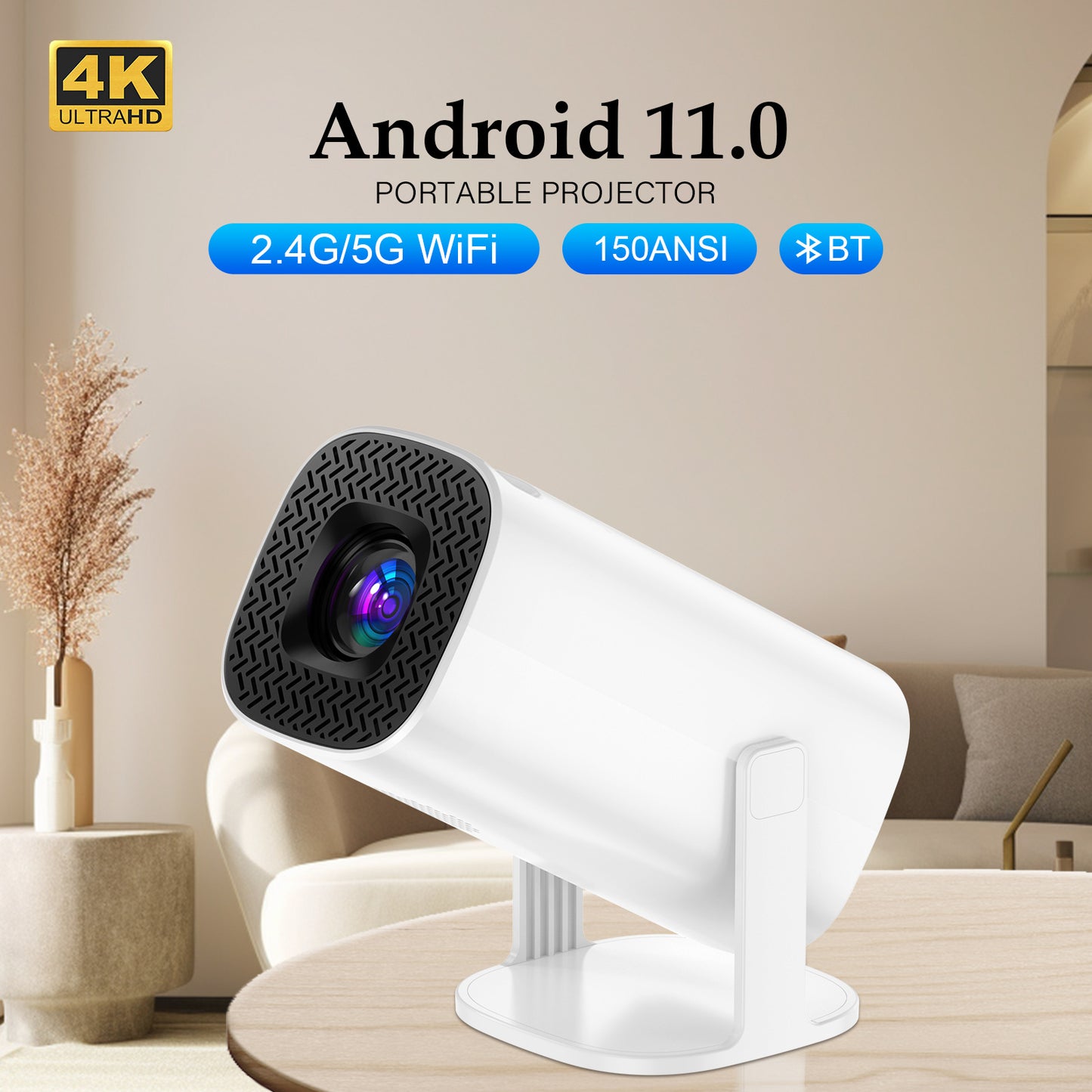 4K Projector White