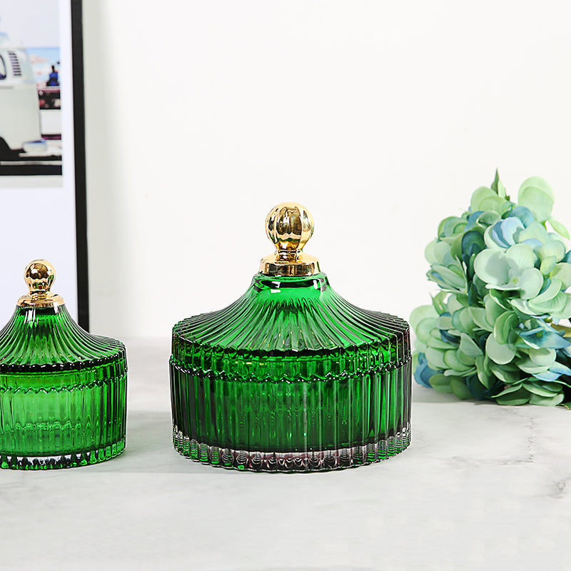 Green Glass Container