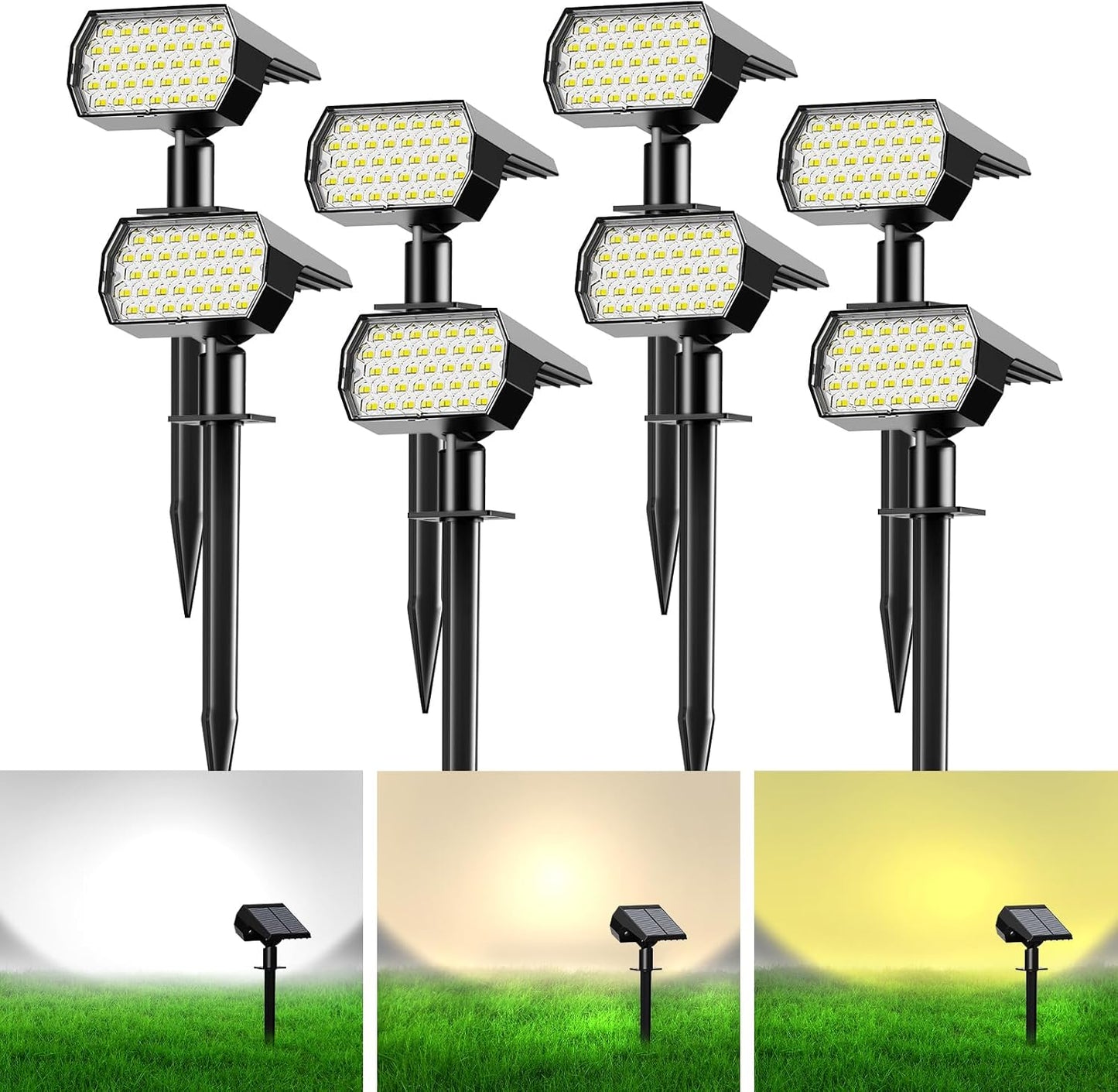 Outdoor Ground Lights 8 Pieces 3000 4000 6000K