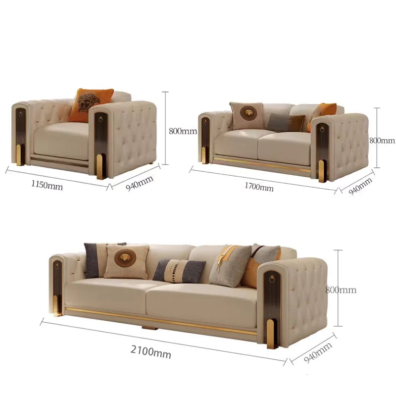 Modern Sofa Set 3 Piece-Set A