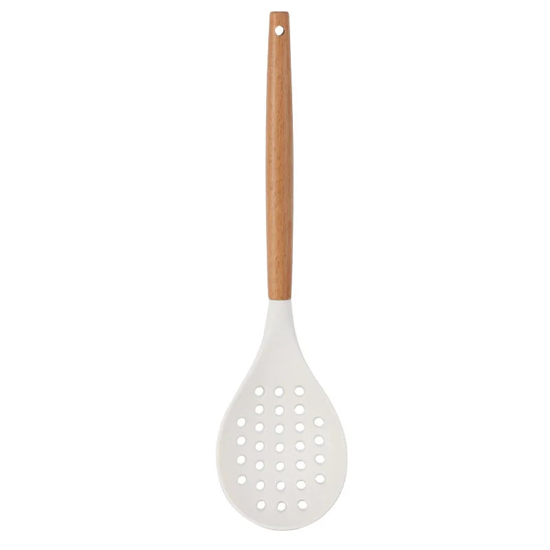 Silicone Kitchen Utensils Spoon w Holes